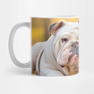 English Bulldog Cat Pet Animal Beauty Warm Cuddle Caring Mug